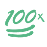 100X Logo
